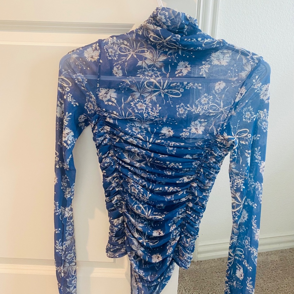 Free people Ruched mesh bodysuit - Picture 2 of 6